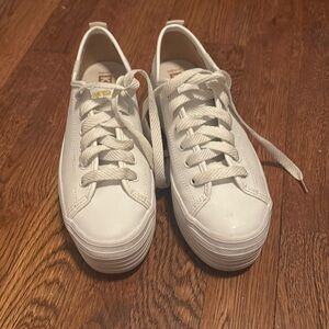 Keds white triple up platform sneaker size 6